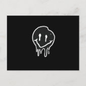 Smiley black briefkaart (Voorkant)