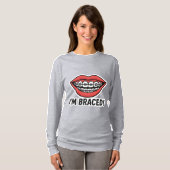 Smiley Braces Leuke Sticker – Kleurrijke Lippen T-shirt (Voorkant volledig)