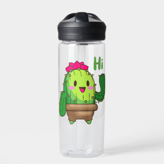 Smiley Cactus Bottle – Hello Green Friend Waterfles