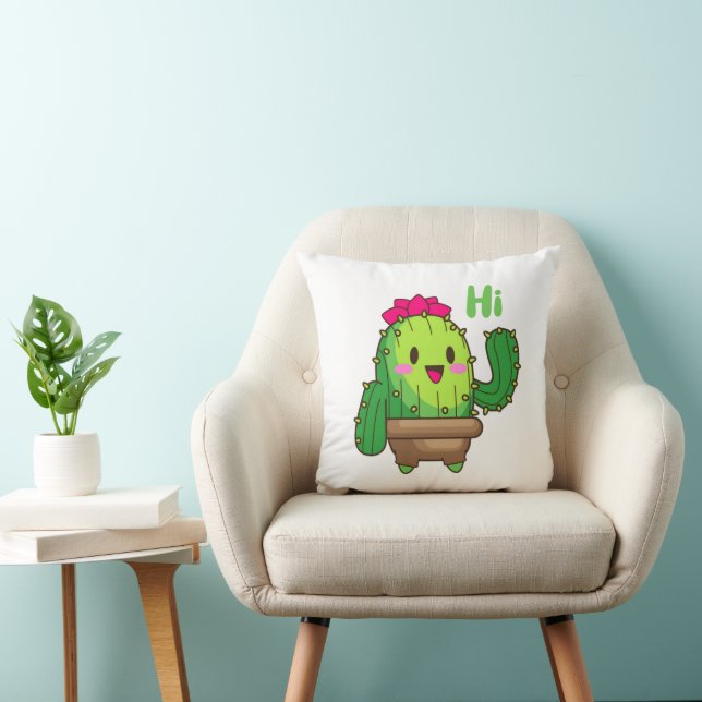 Smiley Cactus Kussen – Hello Plant Design (Stoel)