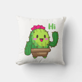 Smiley Cactus Pillow – Hello Plant Design Kussen