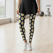  Smiley Daisy Pattern Leggings