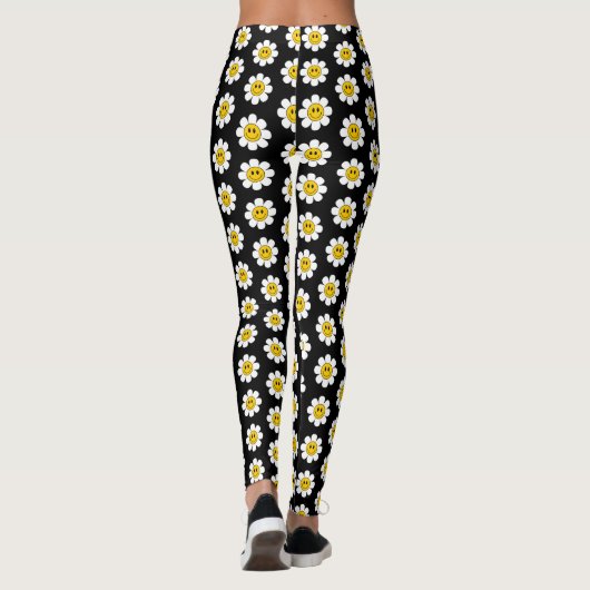  Smiley Daisy Pattern Leggings (Achterkant)