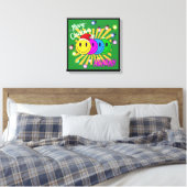 Smiley face ポップなクリスマス♡ canvas afdruk (Insitu (Slaapkamer))