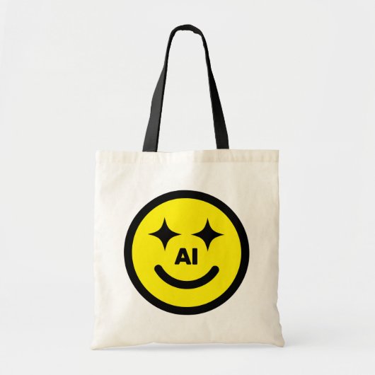 Smiley Face AI™ Boodschappentas Tote Bag (Voorkant)