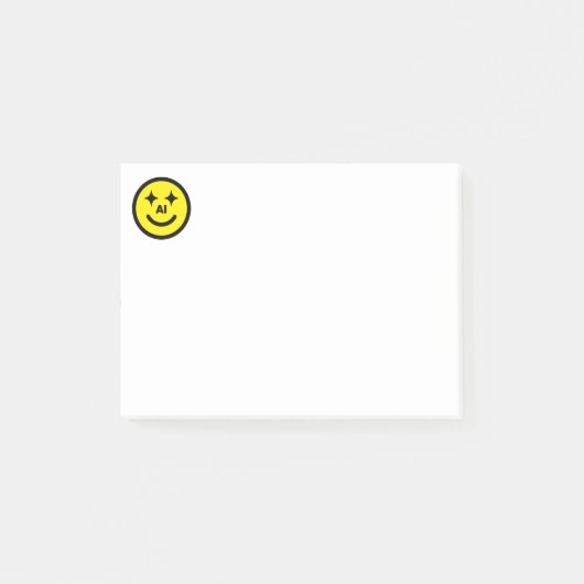 Smiley Face AI™ Post-it® Notities Notes (Voorkant)