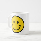 Smiley face cadeau. Leuke emoji Koffiemok (Voorkant links)