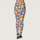 Smiley Face Emoji patroon Leggings (Achterkant)