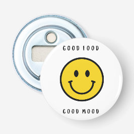 Smiley face flesopener, emoji gezicht button flesopener
