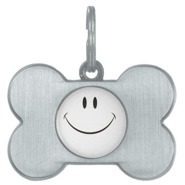 Smiley face huisdieren naamplaatje (voorkant)