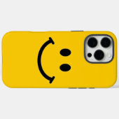 Smiley Face iPhone Case () (Achterkant (horizontaal))
