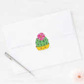 Smiley Face Kawaii Cartoon Cactus Sticker (Envelop)
