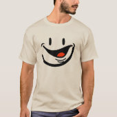 Smiley Face Mannen basic T-shirt (Voorkant)
