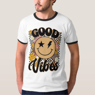 Smiley Face met Goede Vibes T-shirt