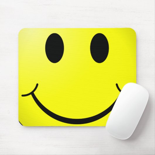 Smiley Face mousepad Muismat (Met muis)