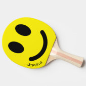Smiley Face Ping Pong Paddle Tafeltennisbatje (Zijkant)