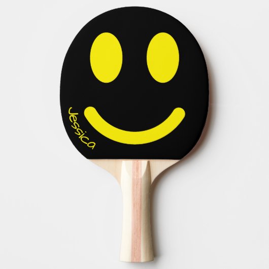 Smiley Face Ping Pong Paddle Tafeltennisbatje (Voorkant)