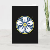 Smiley Face Pinwheels Flower Design Kaart (Voorkant)