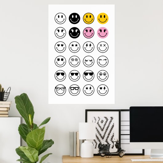 Smiley Face Poster (Thuiskantoor)