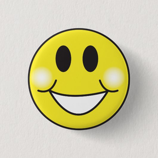Smiley-Face Ronde Button 3,2 Cm (Voorkant)