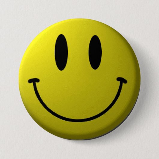 Smiley-Face Ronde Button 7,6 Cm (Voorkant)
