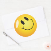 Smiley Face Ronde Sticker (Envelop)