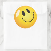Smiley Face Ronde Sticker (Tas)