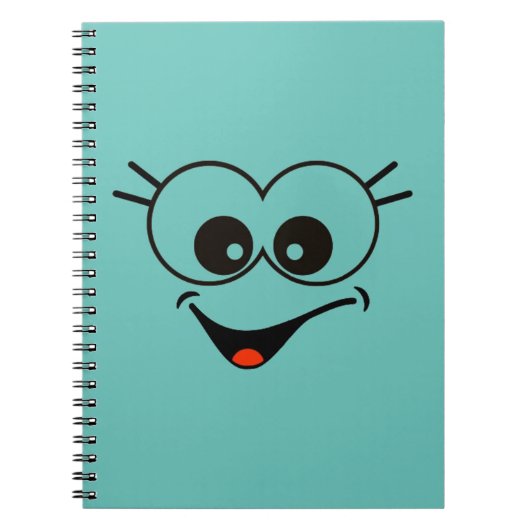 Smiley Face Spiral Photo Notebook Notitieboek (Voorkant)