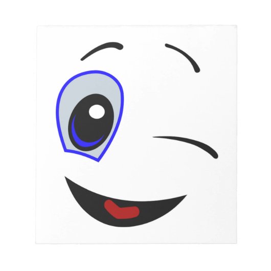 SMILEY FACE WINKEN NOTITIEBLOK (Voorkant)