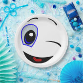 SMILEY FACE WINKEN PAPIEREN BORDJE (Feest)