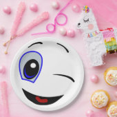 SMILEY FACE WINKEN PAPIEREN BORDJE (Feest)