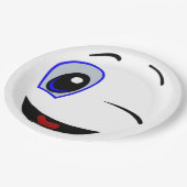 SMILEY FACE WINKEN PAPIEREN BORDJE (Gekanteld)