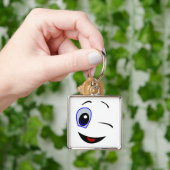 SMILEY FACE WINKEN SLEUTELHANGER (Hand)