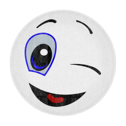 SMILEY FACE WINKEN SNIJPLANK (Voorkant)