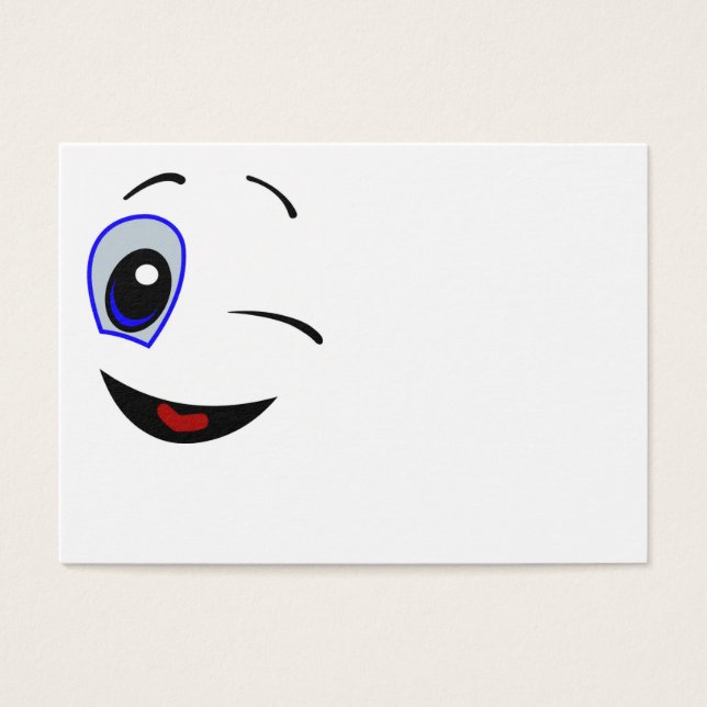 SMILEY FACE WINKEN VISITEKAARTJE (Voorkant)
