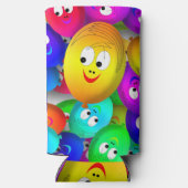 Smiley Faces Balloons Pattern-64171 Seltzer Blikjeskoeler (Achterkant)
