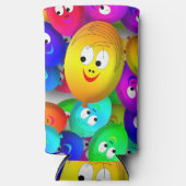 Smiley Faces Balloons Pattern-64171 Seltzer Blikjeskoeler (Voorkant)