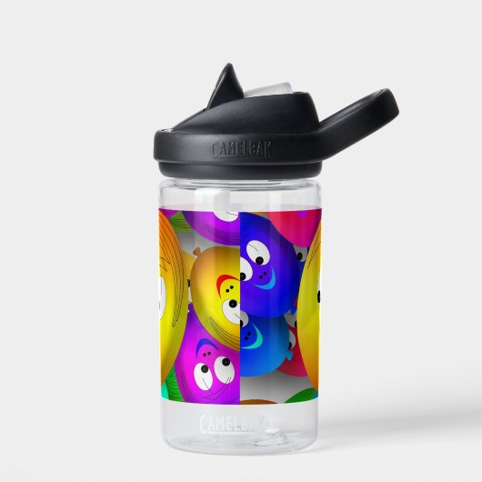 Smiley Faces Balloons Pattern-64171 Waterfles (Links)