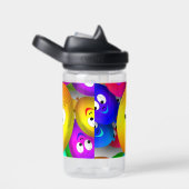 Smiley Faces Balloons Pattern-64171 Waterfles (Rechts)