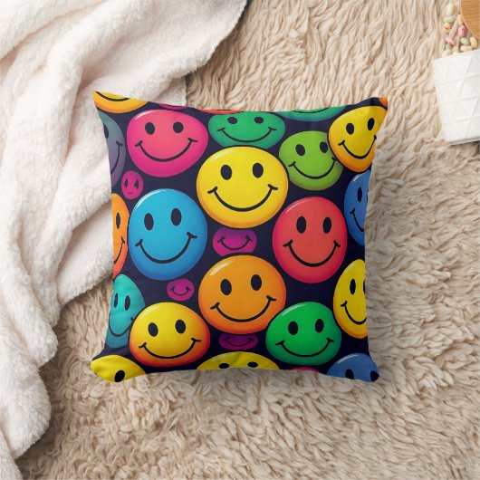 Smiley Faces Cushion  Kussen (Deken)