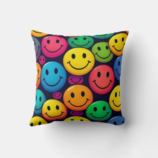 Smiley Faces Cushion  Kussen (Achterkant)