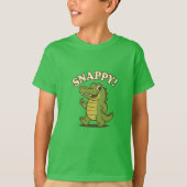 Smiley Gator – Kinder leuke Cartoon T-shirt (Voorkant)