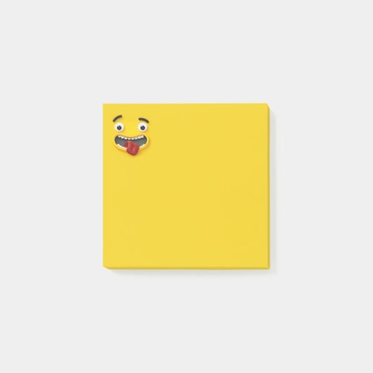 Smiley gezicht emoji post-it® notes (Voorkant)