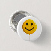 smiley gezicht ronde button 3,2 cm (Voorkant /achterkant)
