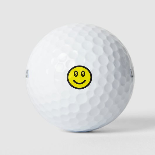 $$ Smiley Golfballen (Voorkant)