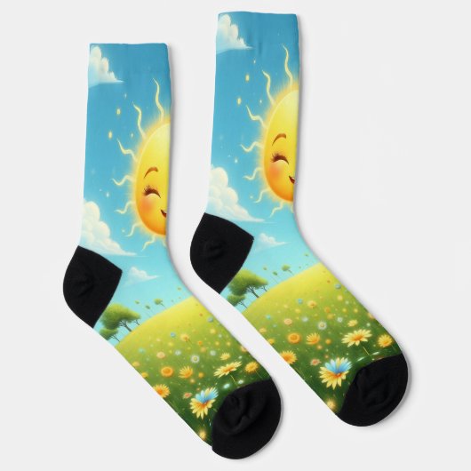 Smiley Happy Sunshine Sokken (Rechts)