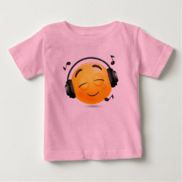 Smiley Hoofdtelefoon Emoji Fine Jersey