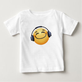 Smiley Hoofdtelefoon Emoji Fine Jersey