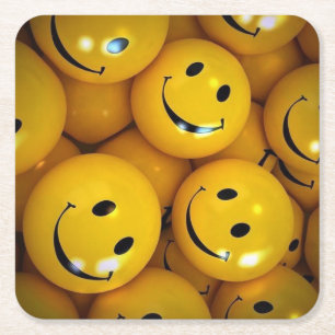Smiley Kartonnen Onderzetters