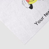 Smiley met petten cartoon tissuepapier (Detail)